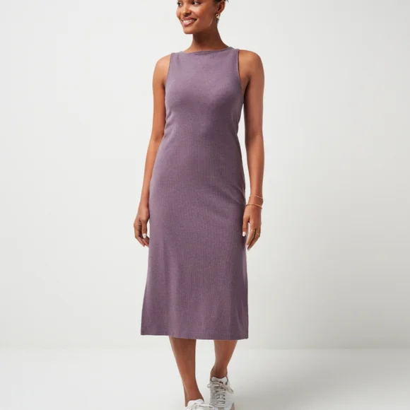 Travis Mathew Cloud Rib Hadley Wood Dress Heather Moonscape Purple sz Medium - Picture 2 of 5